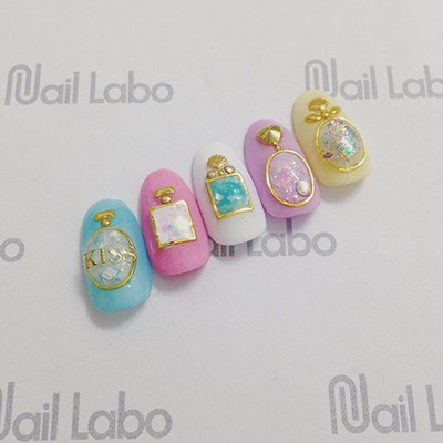 Nail Labo メタルドット ゴールド #2 1mm 200粒