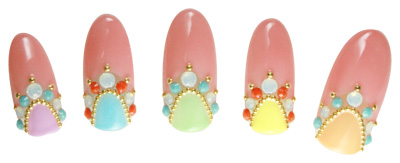 Nail Labo メタルドット ゴールド #3 1.2mm 50粒