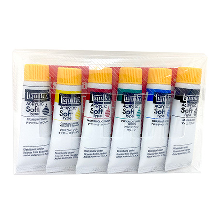 LIQUITEX アクリリックソフト 10ml 6色セット