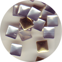 Nail Labo メタルスタッズ フラットピラミッド ゴールド 3mm 30粒