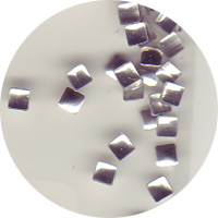 Nail Labo メタルスタッズ フラットピラミッド シルバー 2mm 30粒