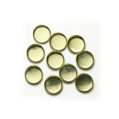 Nail Labo ストーンディッシュ ラウンド ゴールド 5mm 10粒