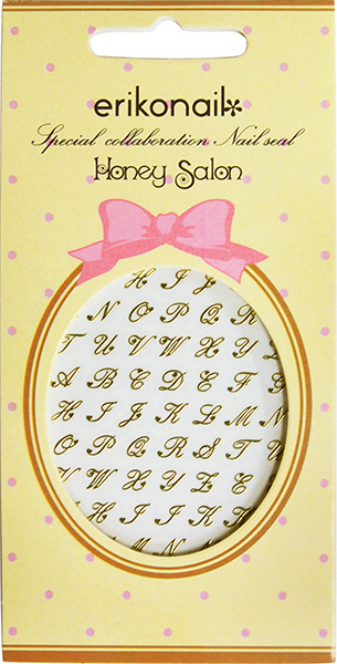 eriko nail ×Honey Salon イニシャルネイルシール