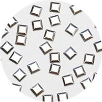 生産終了 Jewelry Nail リトルプリティ 3Dスタッズ スクエア 3mm シルバー LP-8014R