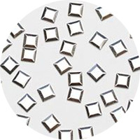 生産終了 Jewelry Nail リトルプリティ 3Dスタッズ スクエア 2.5mm シルバー LP-8015R