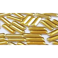 Nail Labo メタルスタッズ 長方形 ゴールド 1.5×5mm 100粒