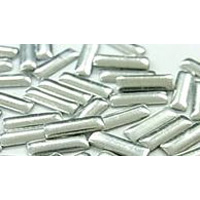 Nail Labo メタルスタッズ 長方形 シルバー 1.5×5mm 100粒