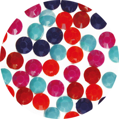 取扱終了 Nail Labo カラーストーン ヴィヴィッドアソート 4mm 100粒