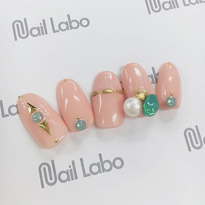 Nail Labo シェル アソート ゴールド 20個