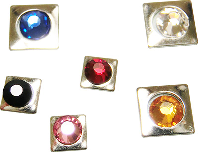 生産終了 Nail Labo スクエアフレーム アソート シルバー 20個