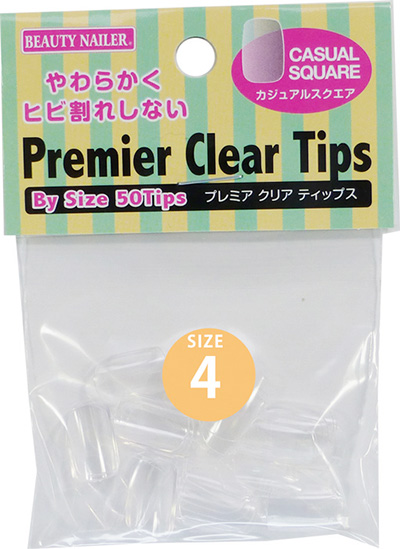 BEAUTY NAILER プレミア クリアチップス #4 カジュアルスクエア | Nail 