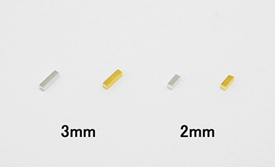 生産終了 Jewelry Nail リトルプリティ スクエアスティック 0.8×2mm ゴールド LP-9033G