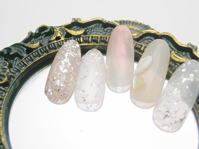 Nail Labo グリッター クラッシュ プラチナシルバー