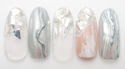 Nail Labo ホログラム クラッシュ プラチナシルバー