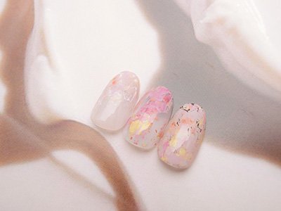 ネイルアートホイル マーブル 2 ロイヤルストロベリー