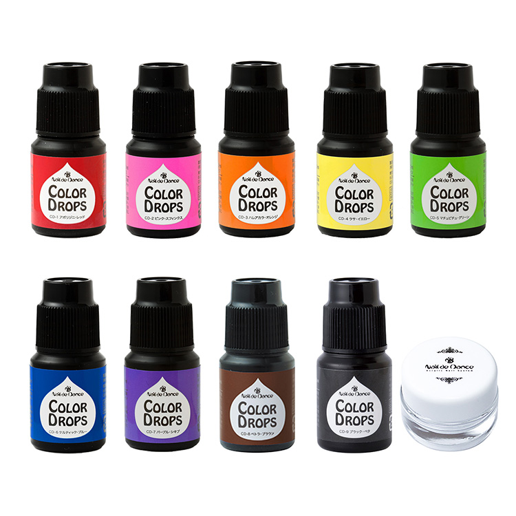 限定 Nail de Dance 濃縮カラードロップス 9色セット + マルチミニダッペンディッシュ
