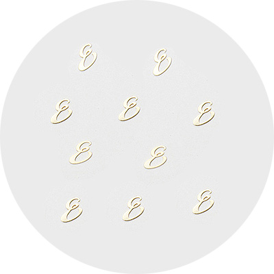 生産終了 Jewelry Nail リトルプリティ 筆記体 E ゴールド LP-0835