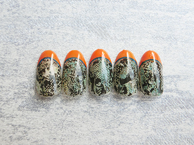 ネイルアートホイル パイソン ロイヤルグリーン