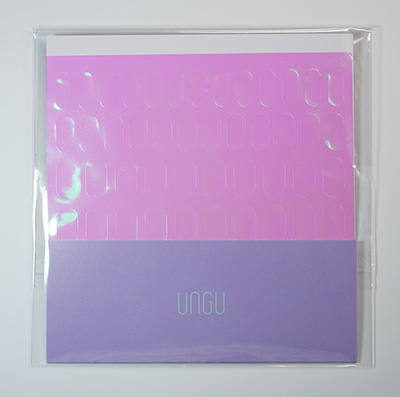 ungu カットオーロラ PINK×GREEN M