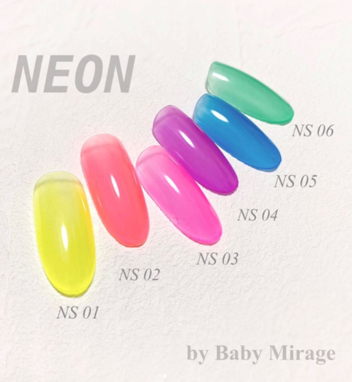 Baby Mirage ネオンシアーカラー NS03 ネオンシアーピンク