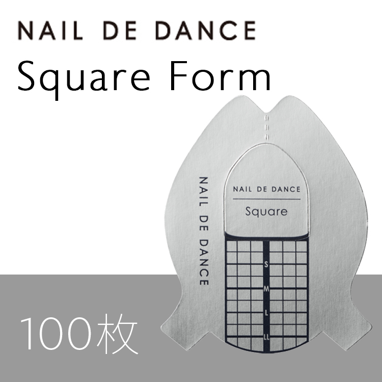NAIL DE DANCE 【NEW】スクエアフォーム 100枚