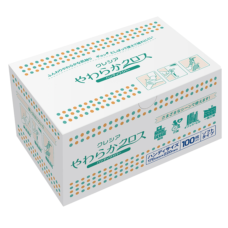 CRECIA やわらかクロス ハンディワイパー 100枚入り