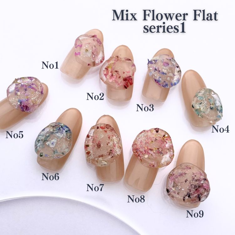 SMint Mix Flower Flat series1 No2 | Nail Labo Online Shop