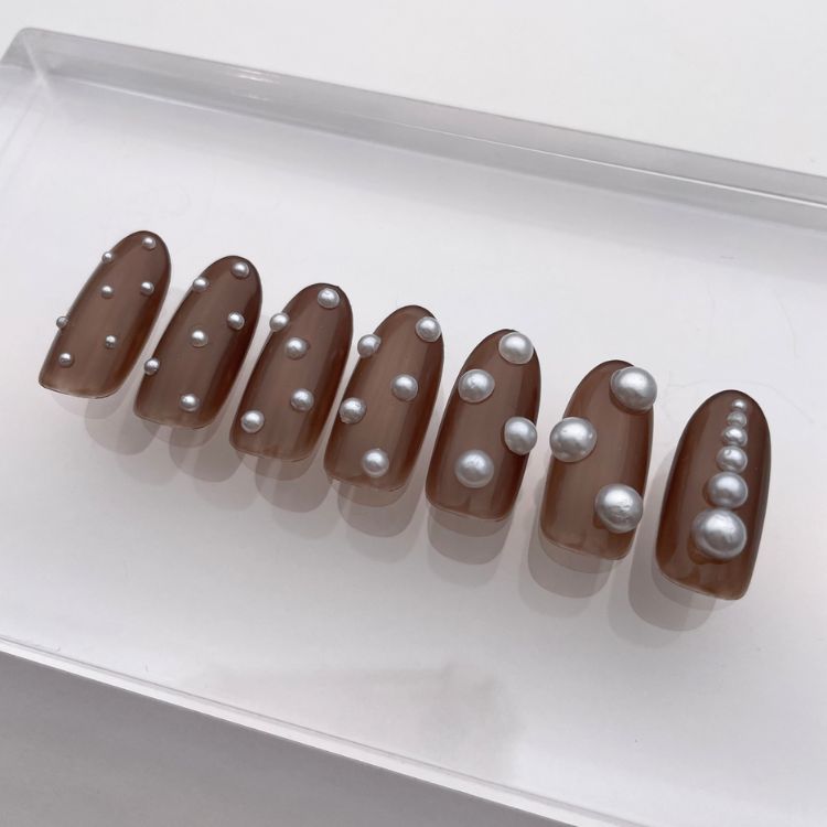 MATIERE 半球体パール ホワイト 3mm