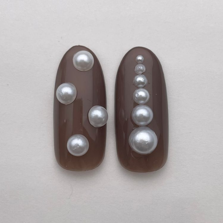 MATIERE 半球体パール ホワイト 4mm