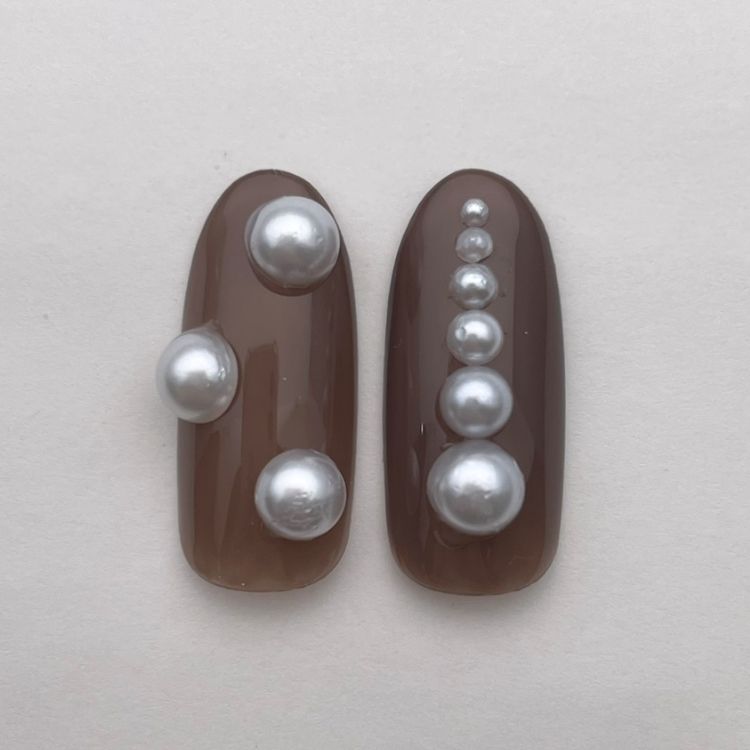 MATIERE 半球体パール ホワイト 5mm