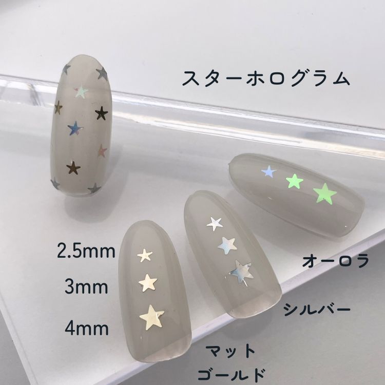 MATIERE スターホログラム シルバー 2.5mm