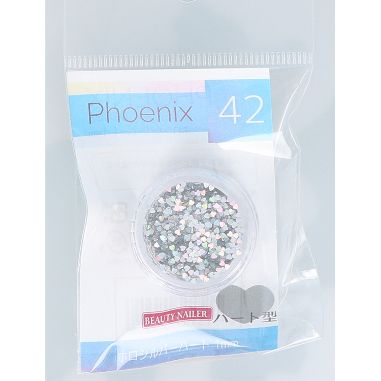 Phoenix ホロシルバーハート 1mm PHX-42