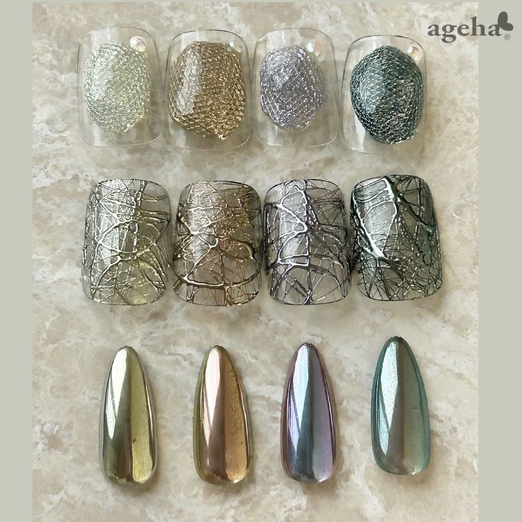 限定 ageha ミラーパウダーURU META 4色セット(M-16～M-19)