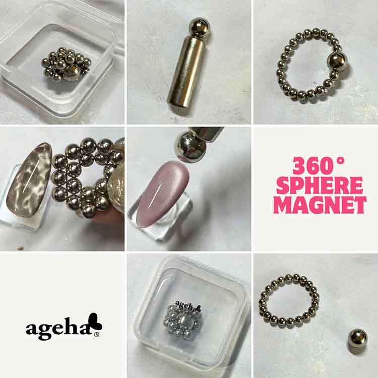 ageha 球体マグネットセット(5mm20個、10mm1個)