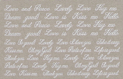 Amaily ネイルシール No 2 4 筆記体メッセージ 白 Nail Labo Online Shop ネイルラボ オンラインショップ