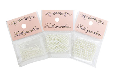 Nail garden 球型パールストーン オフホワイト 3mm