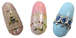 Nail Labo メタルスタッズ トライアングル シルバー 4mm 10粒