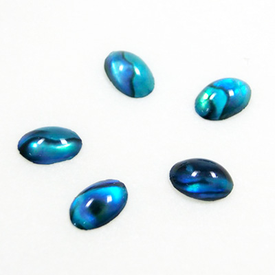 Nail Labo シェルパーツ オーバル 4×6mm アクア