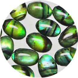 Nail Labo シェルパーツ オーバル 4×6mm グリーン