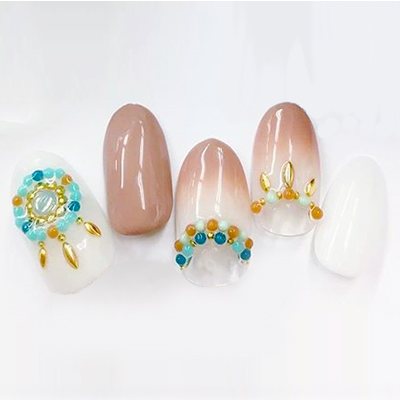 Nail Labo メタルシード ゴールド S 200粒