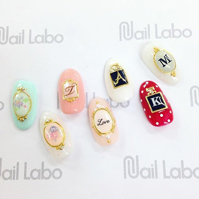 Nail Labo メタルフレーム オーバル L