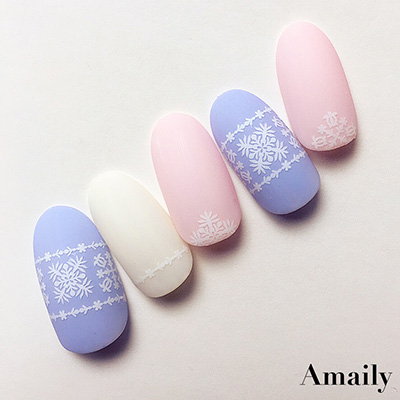 取扱終了 Amaily ネイルシール No.1-12 ハワイアン白