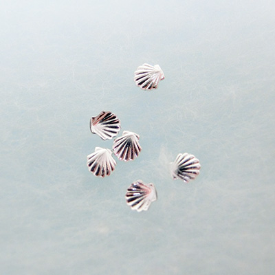 生産終了 Nail Labo シェル シルバー 2mm 100個