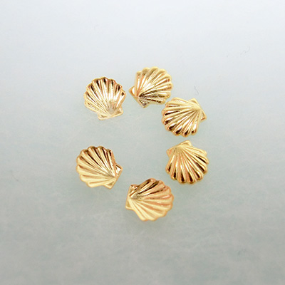 生産終了 Nail Labo シェル ゴールド 3mm 100個