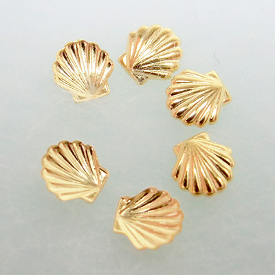 生産終了 Nail Labo シェル ゴールド 5mm 100個