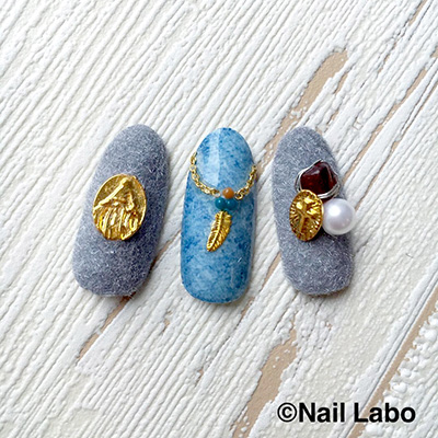 Nail Labo アートワイヤー アンティークゴールド 0.4mm