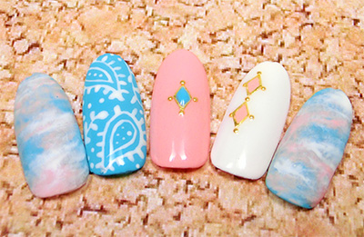 Nail Labo メタルフレーム ミニ ダイヤ シルバー