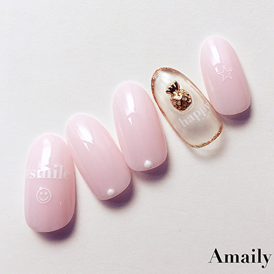取扱終了 Amaily ネイルシール No.2-16 ハッシュタグ 白