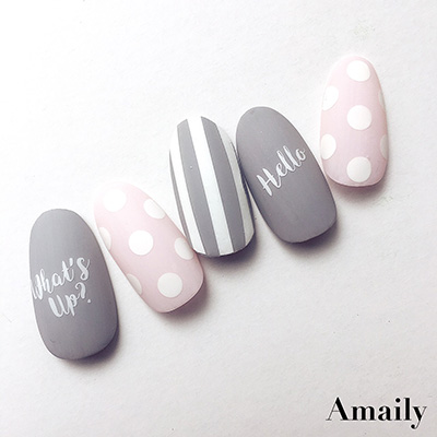取扱終了 Amaily ネイルシール No2-13 GM 白