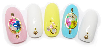 Nail Labo ドライフラワー レース ホワイト